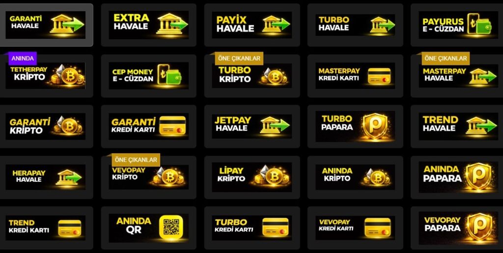 Lordcasino çekim yöntemleri